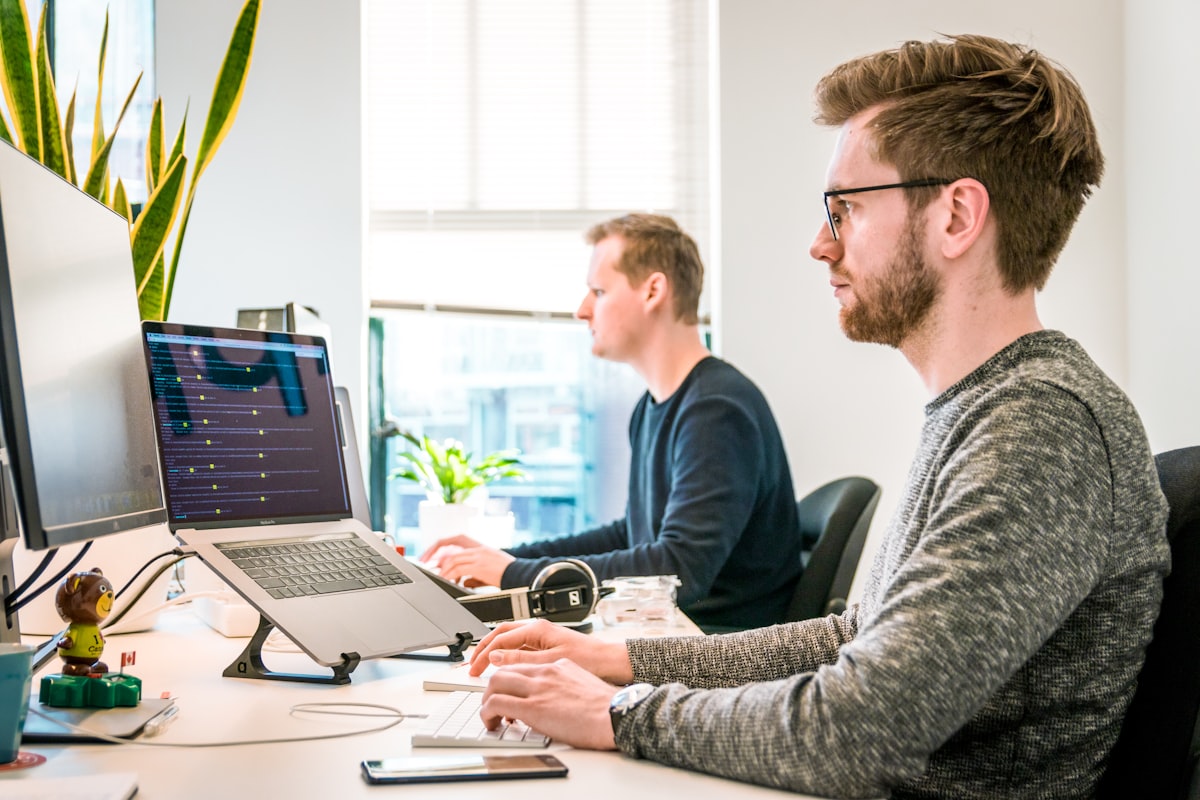 AI consulting team working on innovative solutions
